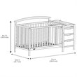 Graco Benton 5 in 1 Convertible Crib and Changer Set in Black