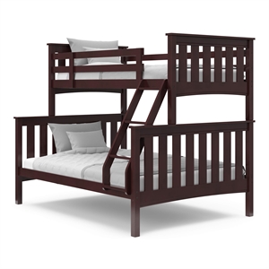 Thomasville Kids Winslow Convertible Full over Twin Bunk Bed in Espresso