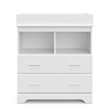 Stork Craft USA Brookside 2-Drawer Engineered Wood Changing Chest in White