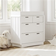 Stork Craft USA Skye 3-Drawer Wood Chest with Changing Topper in White