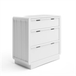 Stork Craft USA Skye 3-Drawer Wood Chest with Changing Topper in White