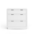 Stork Craft USA Skye 3-Drawer Wood Chest with Changing Topper in White