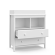 Storkcraft Alpine 2 Drawer Changing Table Dresser White