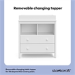 Storkcraft Alpine 2 Drawer Changing Table Dresser White
