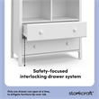 Storkcraft Alpine 2 Drawer Changing Table Dresser White