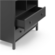 Stork Craft USA Alpine 2-Drawer Engineered Wood Changing Chest in Gray