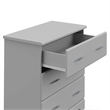 Stork Craft USA Brookside 3-Drawer Engineered Wood Chest in Pebble Gray