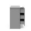 Stork Craft USA Brookside 3-Drawer Engineered Wood Chest in Pebble Gray