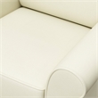 Stork Craft USA Graco Harper Wood and Tufted Fabric Convertible Rocker in Cream