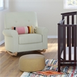 Stork Craft USA Graco Harper Wood and Tufted Fabric Convertible Rocker in Cream