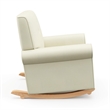 Stork Craft USA Graco Harper Wood and Tufted Fabric Convertible Rocker in Cream
