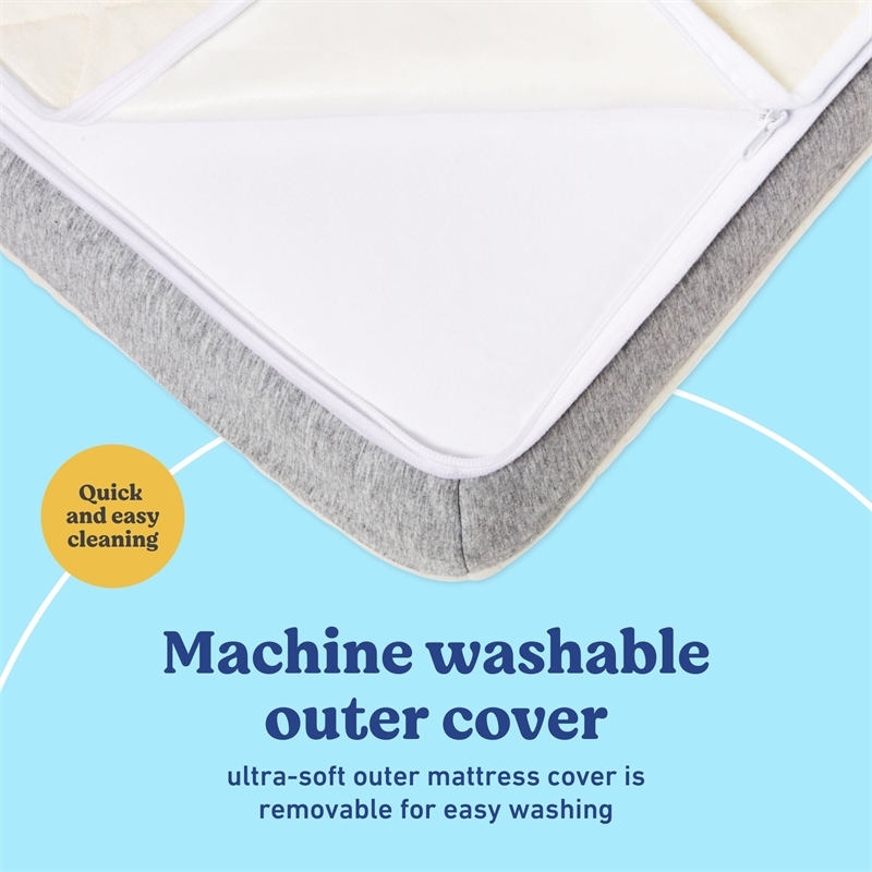 Stork Craft USA Graco Ultra Polyurethane 2-in-1 Crib & Toddler Mattress in White