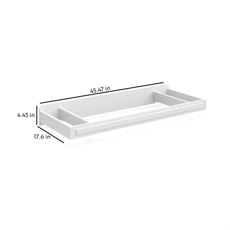 Stork Craft USA Universal Engineered Wood Changer Topper in White