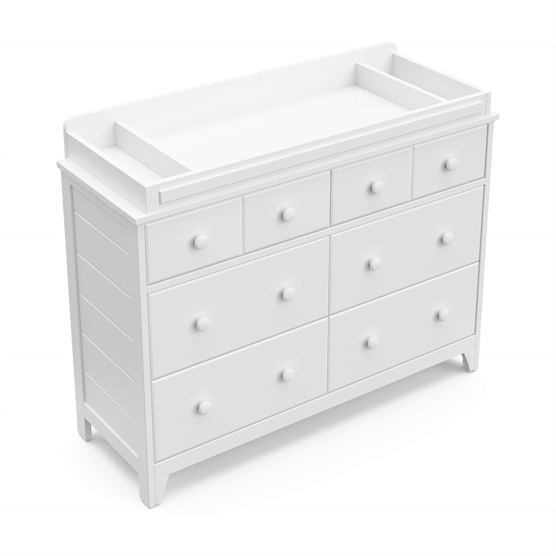 Stork Craft USA Universal Engineered Wood Changer Topper in White