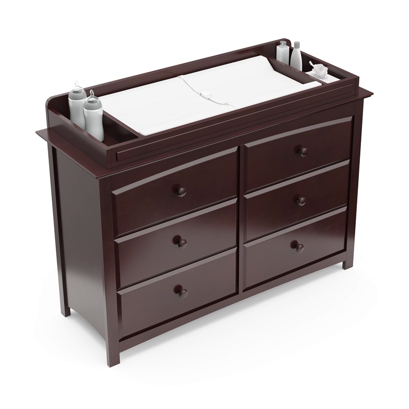 Stork Craft USA Universal Engineered Wood Changer Topper in Gray