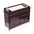 Stork Craft USA Universal Engineered Wood Changer Topper in Gray