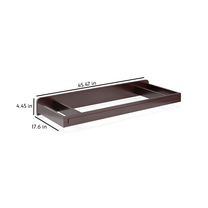 Stork Craft USA Universal Engineered Wood Changer Topper in Gray