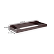 Stork Craft USA Universal Engineered Wood Changer Topper in Gray