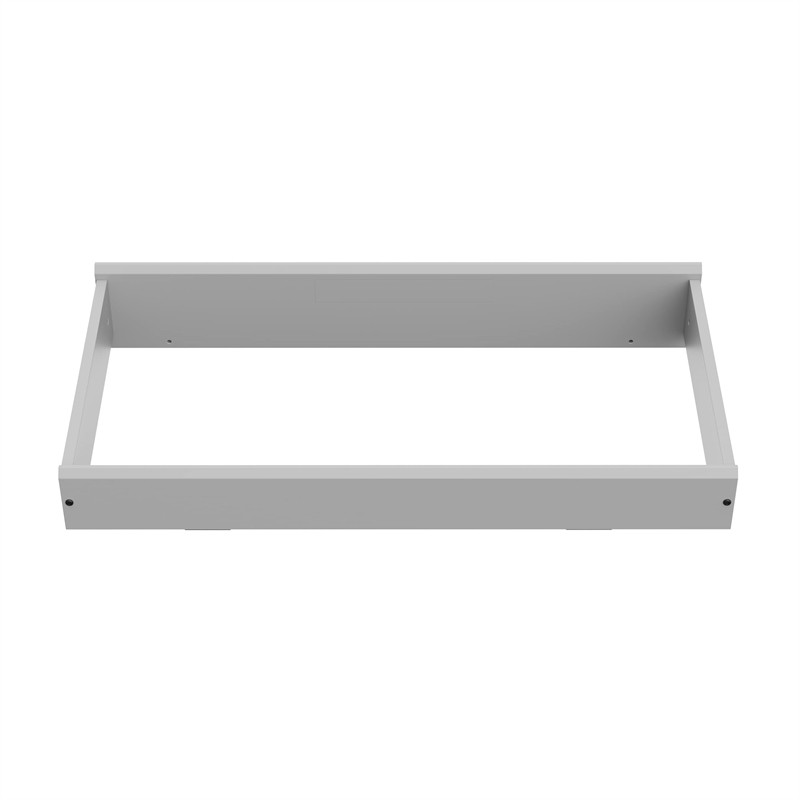 Stork Craft USA Nest Engineered Wood Changing Topper in Pebble Gray