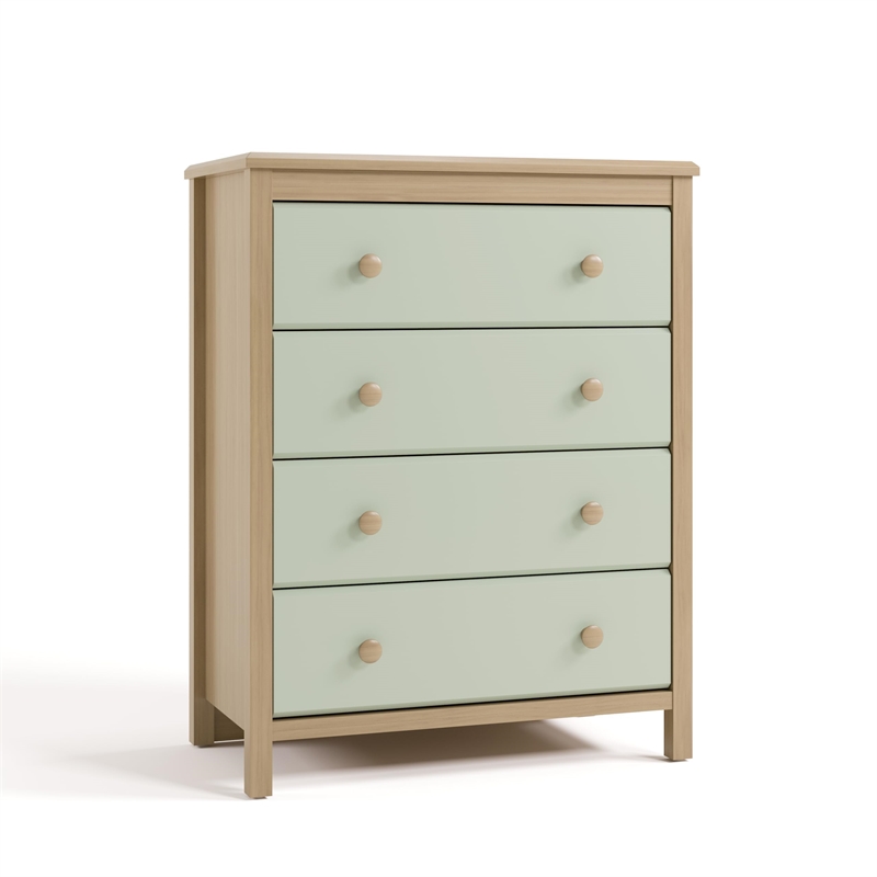 Stork Craft USA Alpine 4-Drawer Engineered Wood Chest in Pebble Gray