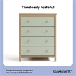 Stork Craft USA Alpine 4-Drawer Engineered Wood Chest in Pebble Gray