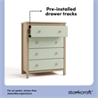 Stork Craft USA Alpine 4-Drawer Engineered Wood Chest in Pebble Gray