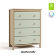 Stork Craft USA Alpine 4-Drawer Engineered Wood Chest in Pebble Gray