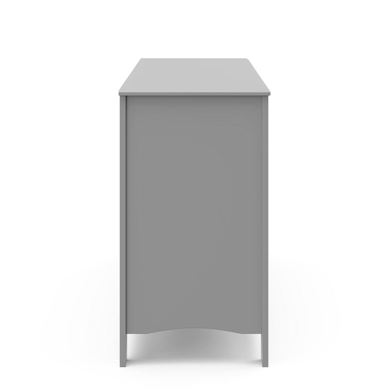 Stork Craft USA Graco Noah 6-Drawer Engineered Wood Double Dresser in Gray