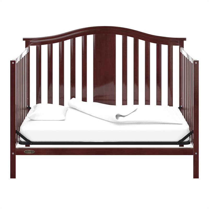 Stork Craft USA Graco Solano Wood 4-in-1 Convertible Crib in Espresso