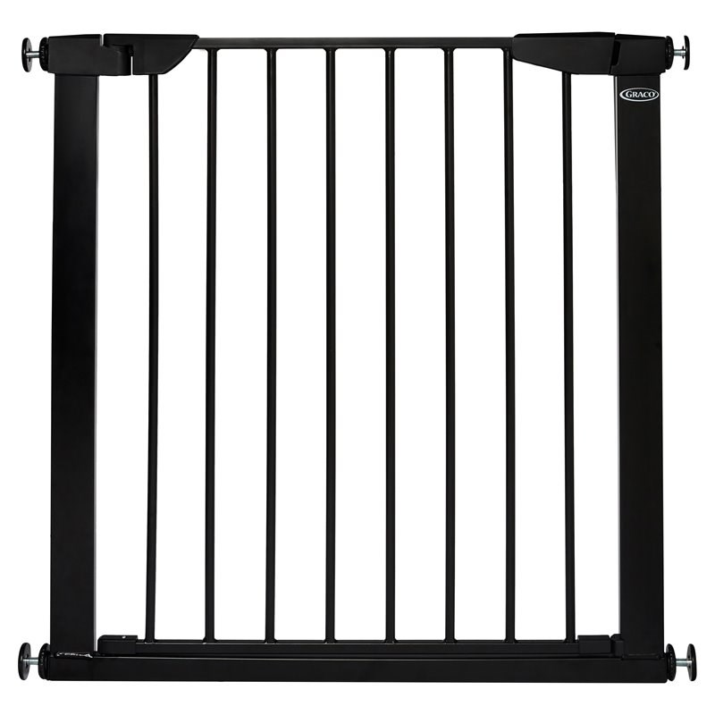 Stork Craft USA Graco Babysteps Premium Metal Walk-Thru Safety Gate in Black