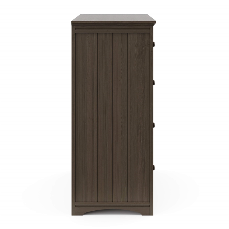 Stork Craft USA Graco Hadley 4-Drawer Wood Chest in Brown Finish
