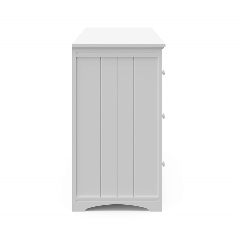 Stork Craft USA Graco Hadley 6-Drawer Wood Double Dresser in White