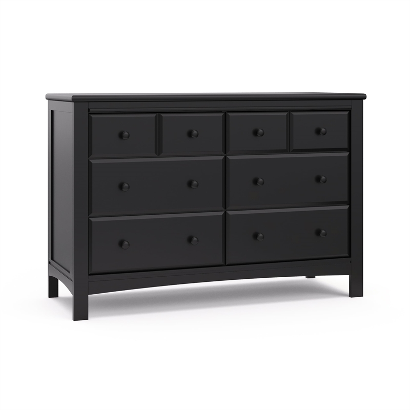 Stork Craft USA Graco Benton 6-Drawer Wood Double Dresser in Espresso