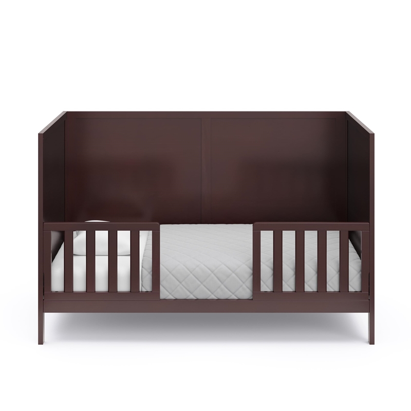 Stork Craft USA Graco Theo Wood 3-in-1 Convertible Crib in Espresso