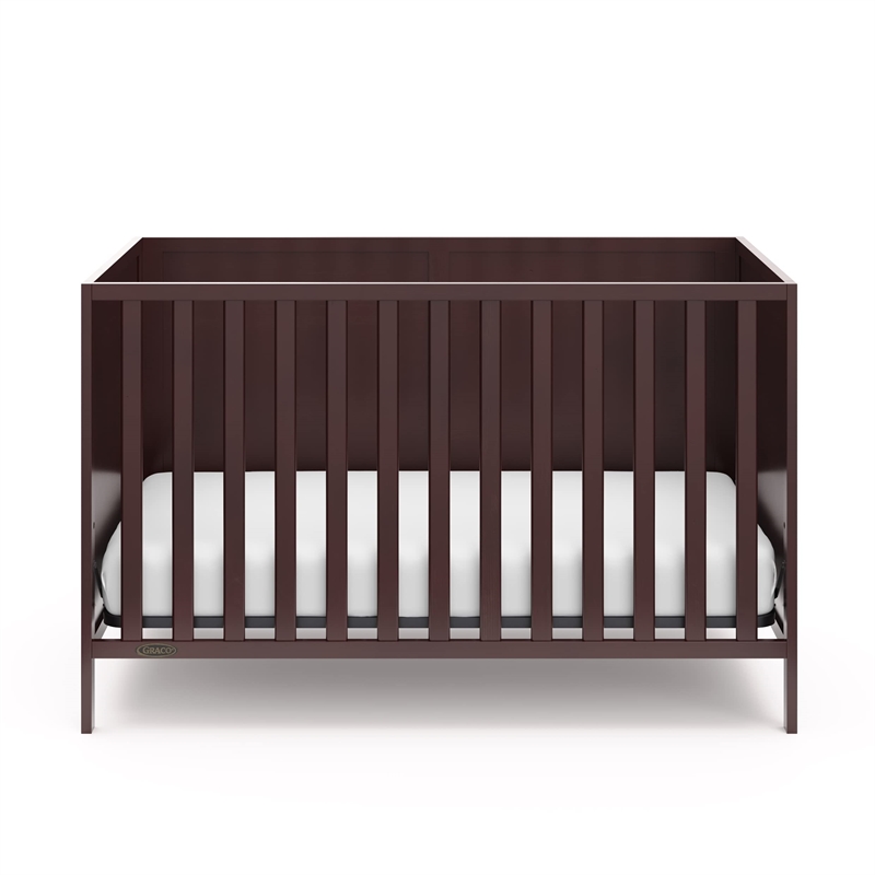 Stork Craft USA Graco Theo Wood 3-in-1 Convertible Crib in Espresso