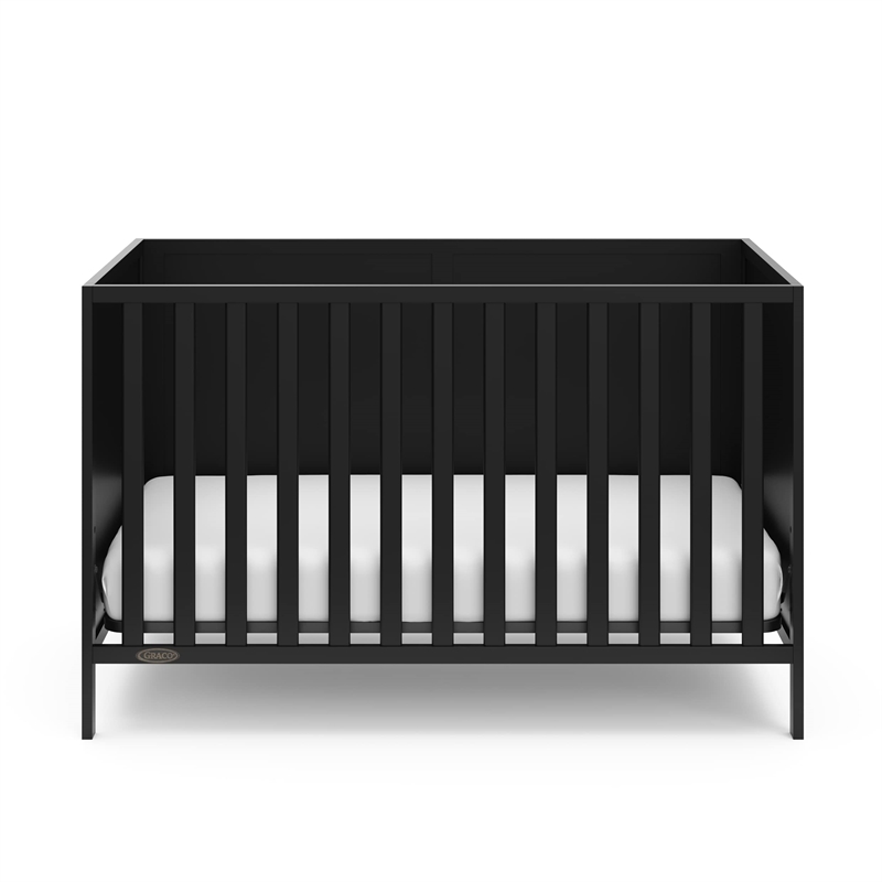 Stork Craft USA Graco Theo Wood 3-in-1 Convertible Crib in Black