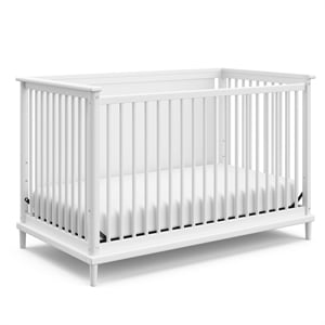 Stork Craft USA Motherly Timeless Wood 5-in-1 Crib and Playhouse in Pebble Gray