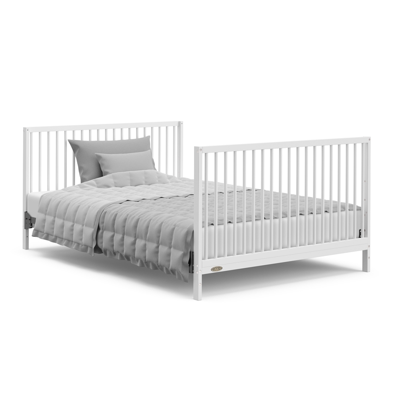 Stork Craft USA Teddi 5-in-1 Wood Convertible Crib w/ Drawer in White
