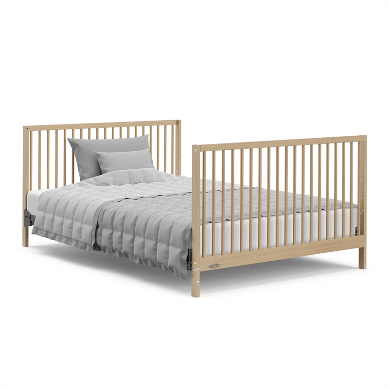Stork Craft USA Teddi 5-in-1 Wood Convertible Crib w/ Drawer in Driftwood