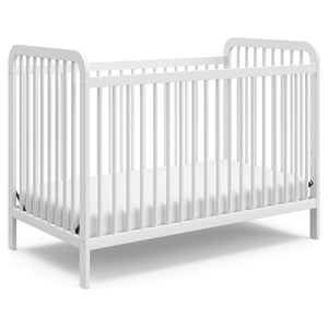 Stork Craft USA Pasadena 53.8&quot 3-in-1 Pine Wood Convertible Crib in White