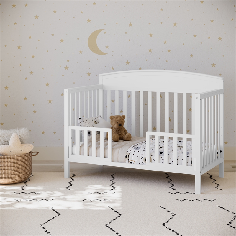 Stork Craft USA Universal Wood Toddler Safety Guardrail Kit in White
