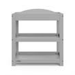 Graco Customizable Changing Table with Water-Resistant Changing Pad Pebble Gray