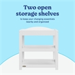 Graco Customizable Changing Table with Water-Resistant Changing Pad - White