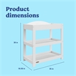 Graco Customizable Changing Table with Water-Resistant Changing Pad - White
