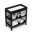 Graco Teddi Changing Table with Water-Resistant Changing Pad - Pebble Gray/White