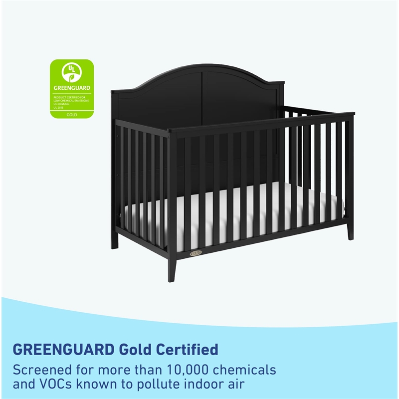 Graco Wilfred 5-in-1 Convertible Crib - Black