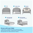 Graco Wilfred 5-in-1 Convertible Crib - Pebble Gray