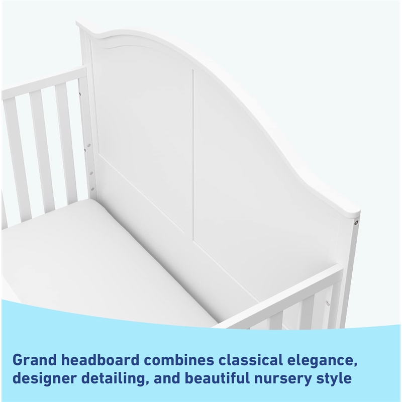 Graco Wilfred 5-in-1 Convertible Crib - White