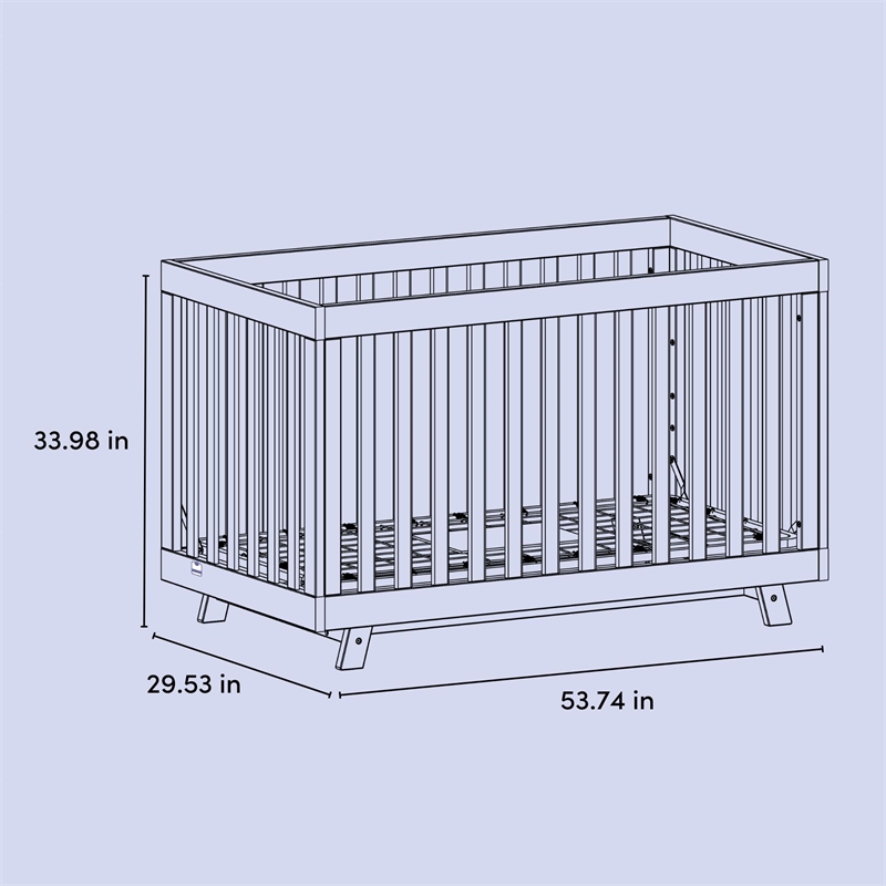 Beckett 3-in-1 Convertible Crib - Black