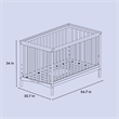 Storkcraft Hillcrest 4-in-1 Convertible Crib - Black